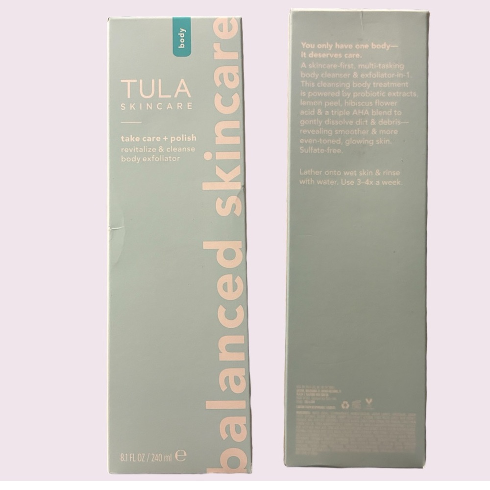 🤎2 for $50🤎 Tula take care + polish revitalize & cleanse body exfoliator